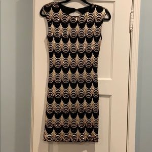 Gold and Black Sequin Dress